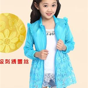 蓝芝图童装女童运动休闲拉链衫供应