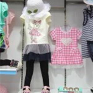 小数点夏装女童宝宝短袖T恤背带裤供应