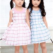 伟尼熊童装2017新品 女童无袖连衣裙搭配