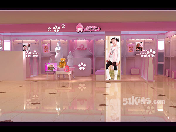 亲善公主童装店铺展示