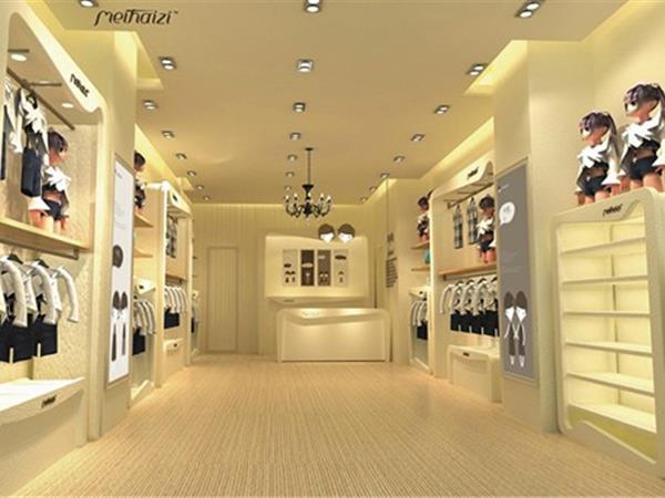 美孩子童装店铺展示