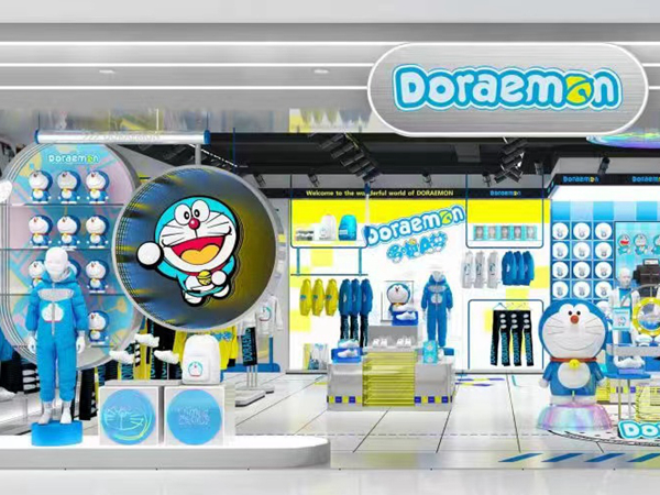 哆啦A梦童装店铺展示