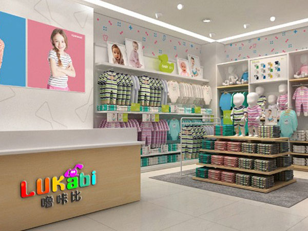 噜咔比童装店铺展示