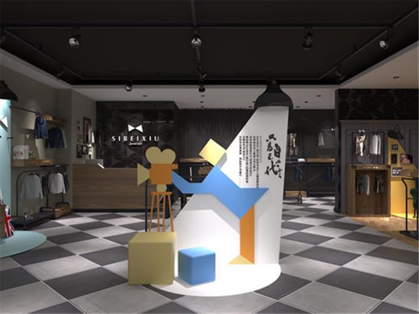 思贝秀童装店铺展示
