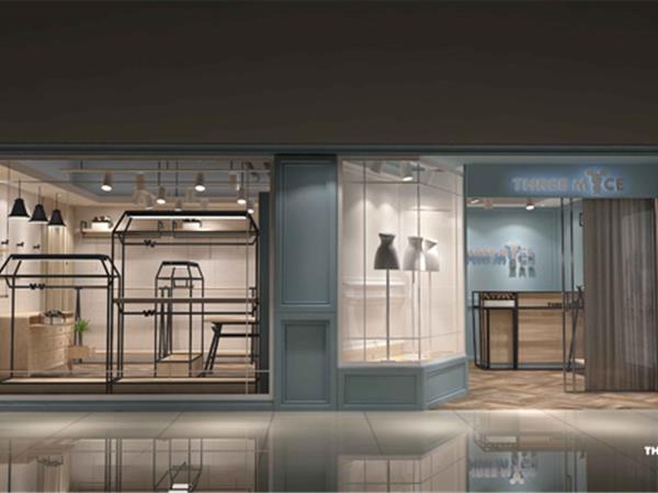 三只鼠童装店铺展示