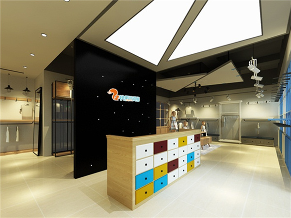 快乐小问号童装店铺展示