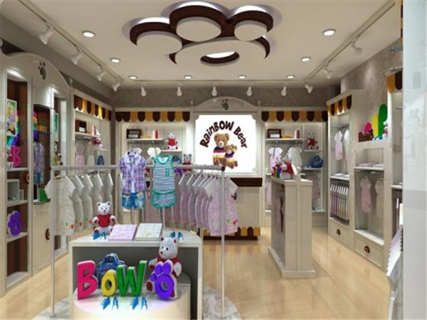 彩虹熊童装店铺展示