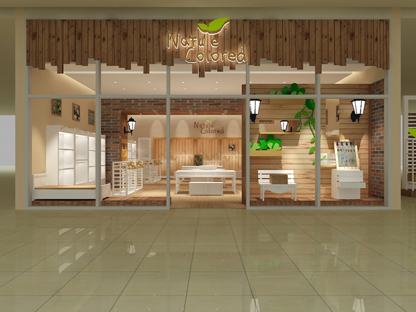 本色棉童装店铺展示