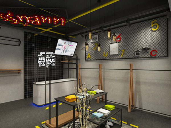 优优巴斯童装店铺展示