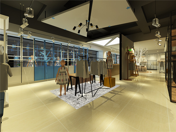 快乐小问号童装店铺展示