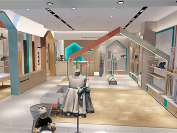 彩虹街童装店铺展示