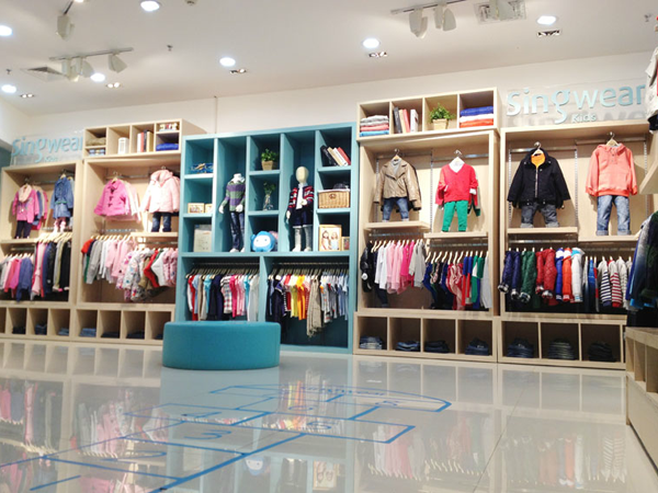SINGWEAR KIDS童装店铺展示