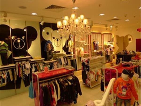 黑白熊童装店铺展示