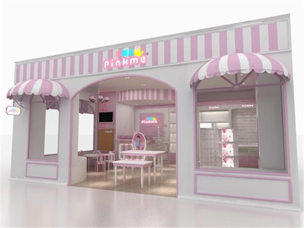 粉美儿童装店铺展示