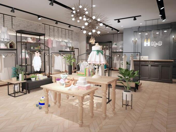 皇室baby童装店铺展示