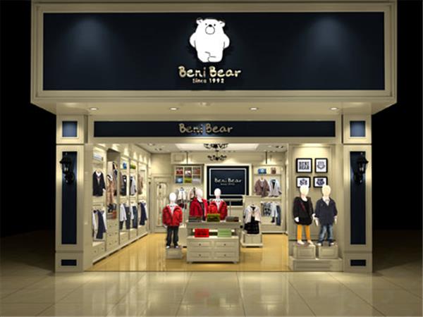 韩国邦尼熊童装店铺展示