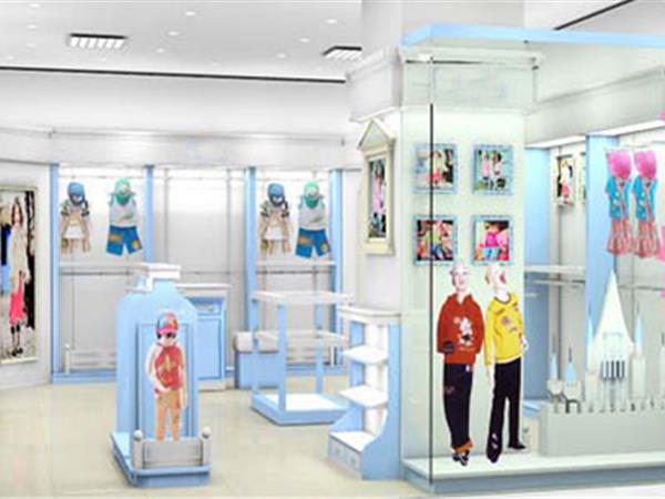 娃哈哈童装店铺展示