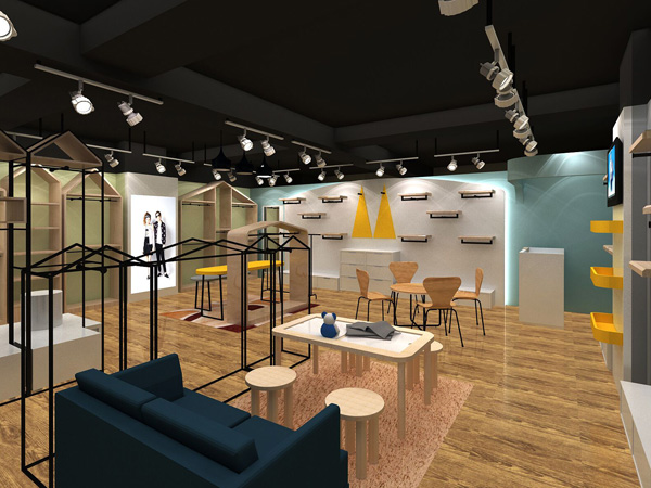 巴柯拉童装店铺展示