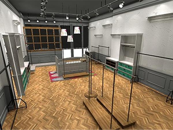 因否童装店铺展示