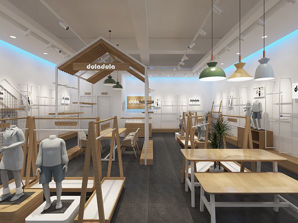 嘟拉嘟拉童装店铺展示