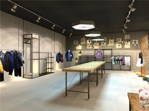 拉酷儿童装店铺展示
