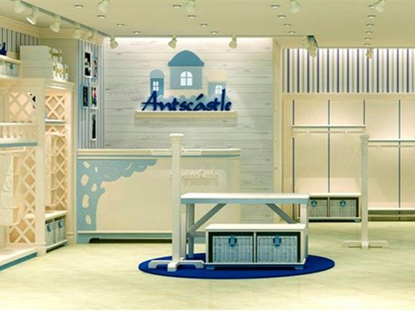蓝蚁迪堡童装店铺展示