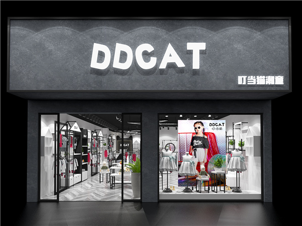 叮当猫潮童童装店铺展示
