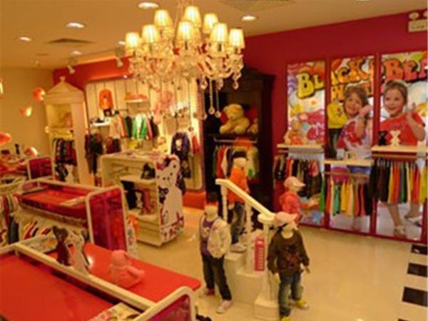 黑白熊童装店铺展示