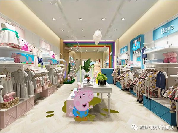 小猪佩奇童装店铺展示