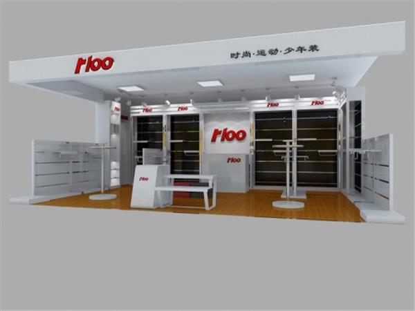黄色小鸭童装店铺展示
