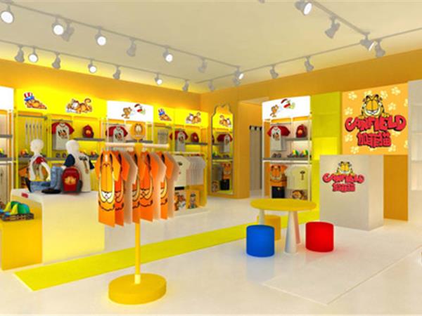 加菲猫童装店铺展示