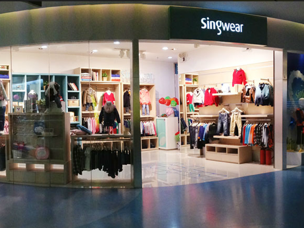 SINGWEAR KIDS童装店铺展示