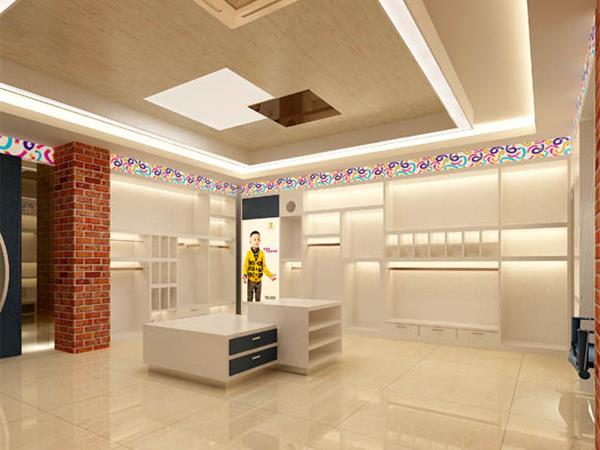 跳格子童装店铺展示
