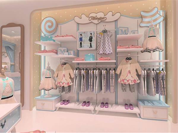 姗可诗格文童装店铺展示