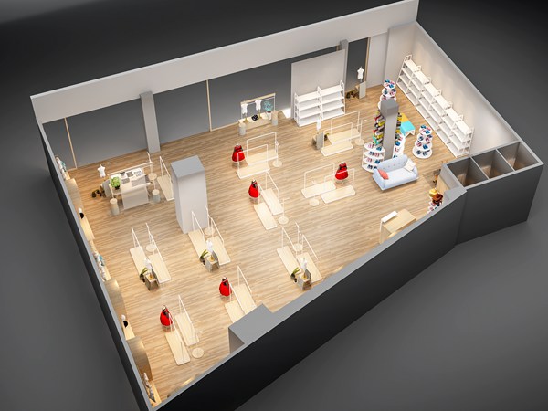 贝思购童装店铺展示