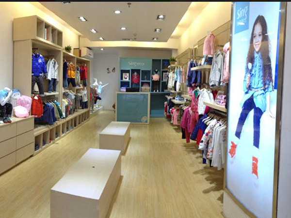 SINGWEAR KIDS童装店铺展示